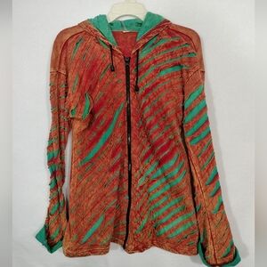 Colorful Distressed Hoodie